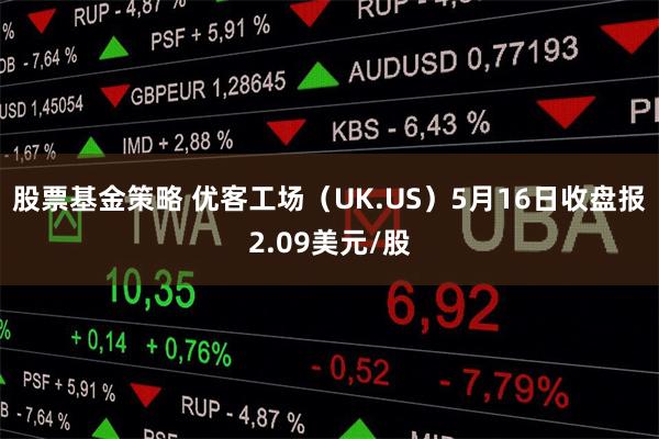 股票基金策略 优客工场（UK.US）5月16日收盘报2.09美元/股