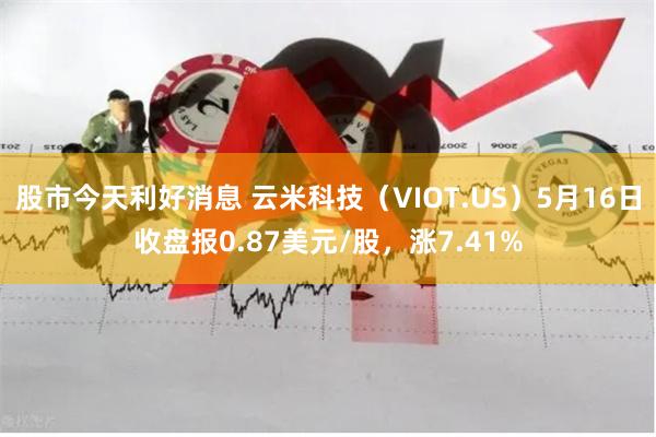 股市今天利好消息 云米科技（VIOT.US）5月16日收盘报0.87美元/股，涨7.41%